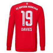 Billige Bayern Munich 2022-23 Fotballdrakter Alphonso Davies 19 Hjemmedraktsett Langermet..